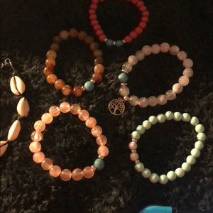 Bracelets and necklace